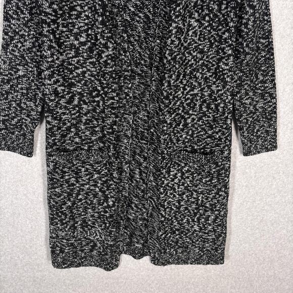 Timing Duster Cardigan Sweater Medium Marled Long Pockets Lounge Comfy Cozy - Picture 3 of 12
